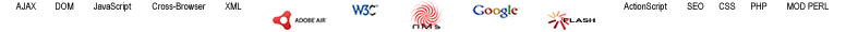 Website Design and Website Development made possible by: NetMedia Solutions( NMS Family), DrLouie, Google Maps API, Adobe Flash (formerly Macromedia Flash), AJAX, JavaScript, ActionScript, CSS, XML, SEO, Cross-Browser DOM, PHP and Mod Perl.